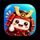 Noddi’s cheerful samurai mascot